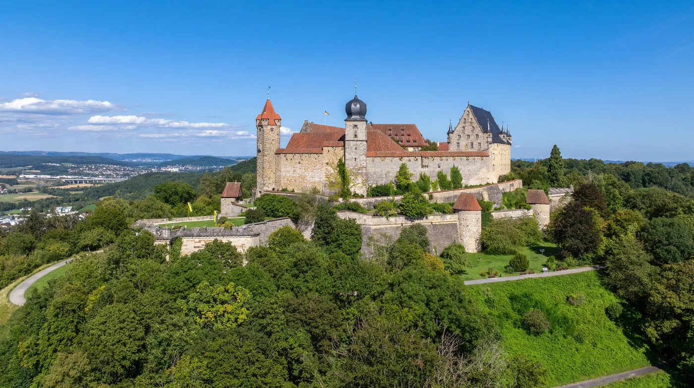 The Veste Coburg fortress above the town of Coburg, Bavaria, the home of RIDING BYTES GmbH