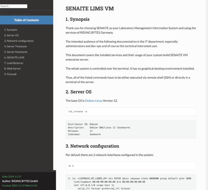 SENAITE Enterprise VM - Image 3